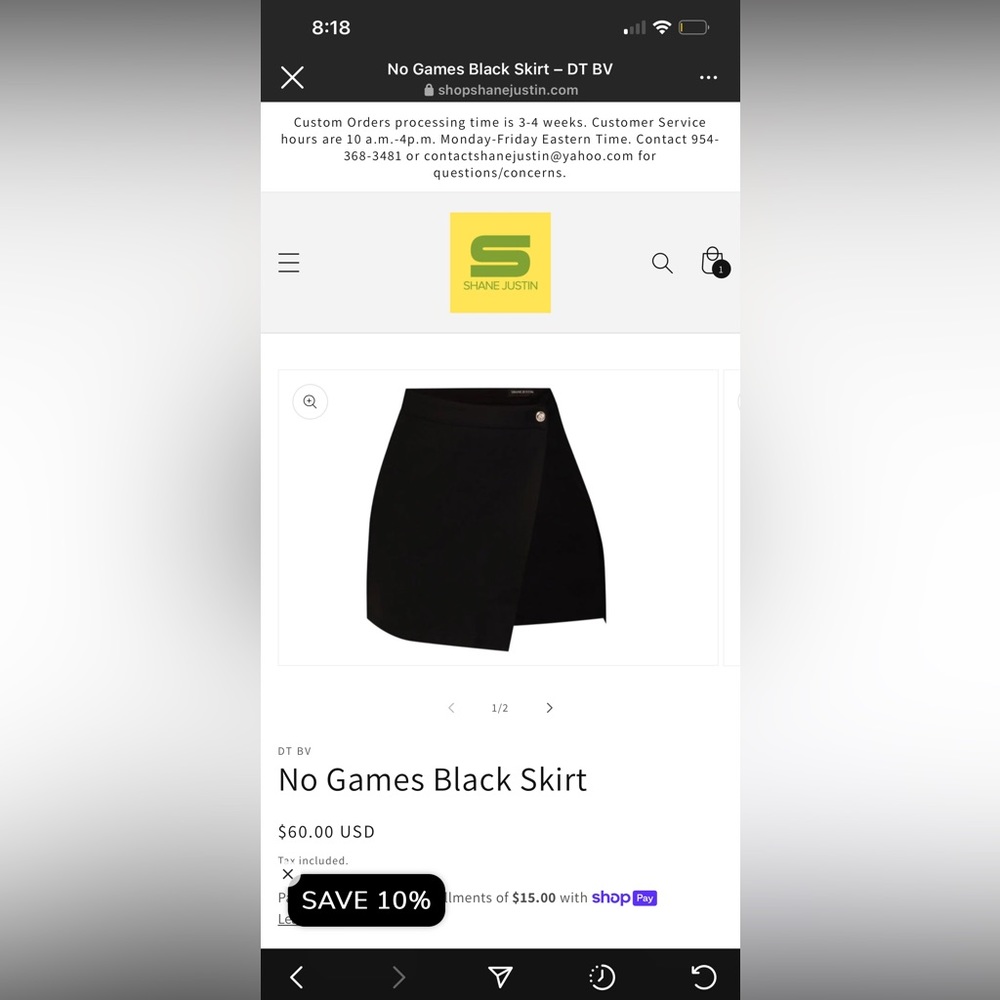 Shane Justin 3 piece Skirt Set